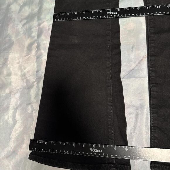 Gap Women's Black Denim Jeans size 6 Tall Long flare jeans 70s Flare Bellbottoms - Picture 3 of 8